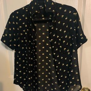 Uniqlo Floral Button Up